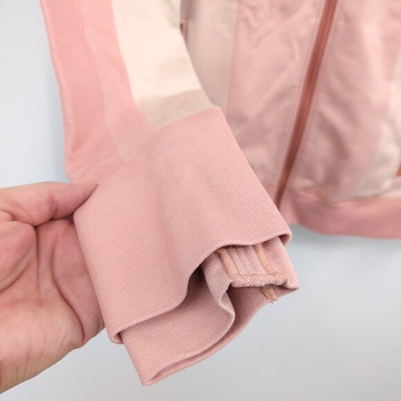 Lululemon Ebb to Train Jacket Pink Hooded Full Zip Size 6 Athleisure Casual - Picture 7 of 13